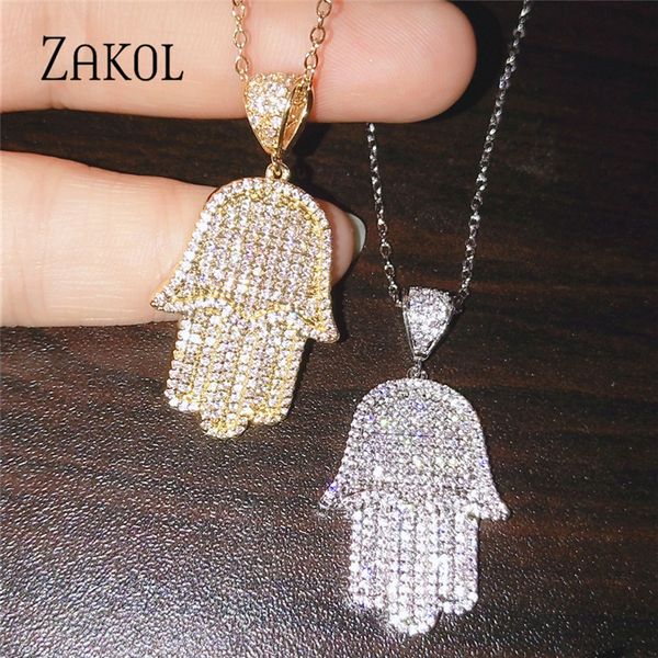 zakol shiny micro-inlay zirconium palm personality pendant necklace for bridal jewelry women dinner party birthday gift fsnp2036, Silver
zakol shiny micro-inlay zirconium palm personality pendant necklace for bridal jewelry women dinner party birthday gift fsnp2036, Silver