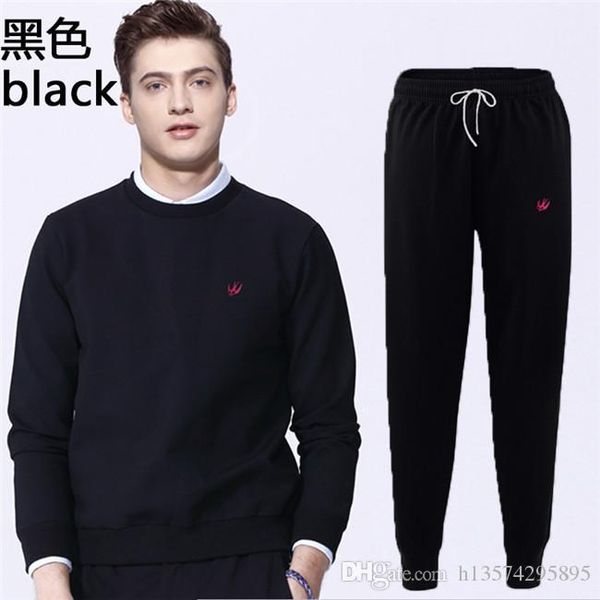 new 2018 men's sweater set spring and autumn jacket running pants casual sport clothing two-piece, White;black
new 2018 men's sweater set spring and autumn jacket running pants casual sport clothing two-piece, White;black