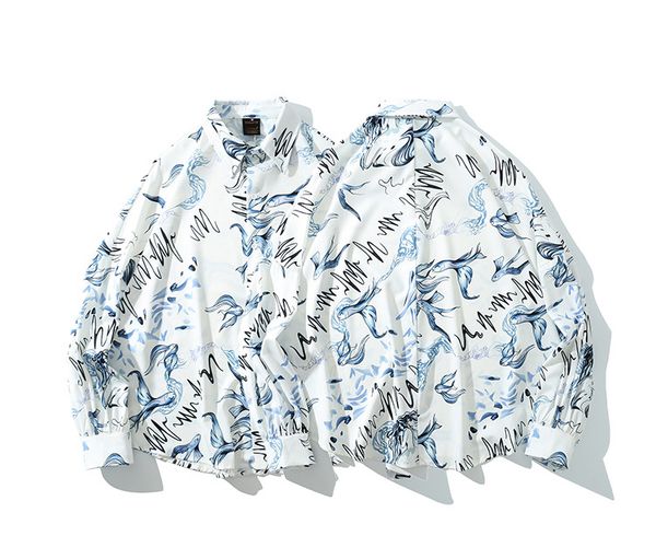 wholesale mens designer t shirts mens autumn shirts 2019 long sleeve slim fit dress shirts casual single breasted shirt print animal, White;black
wholesale mens designer t shirts mens autumn shirts 2019 long sleeve slim fit dress shirts casual single breasted shirt print animal, White;black