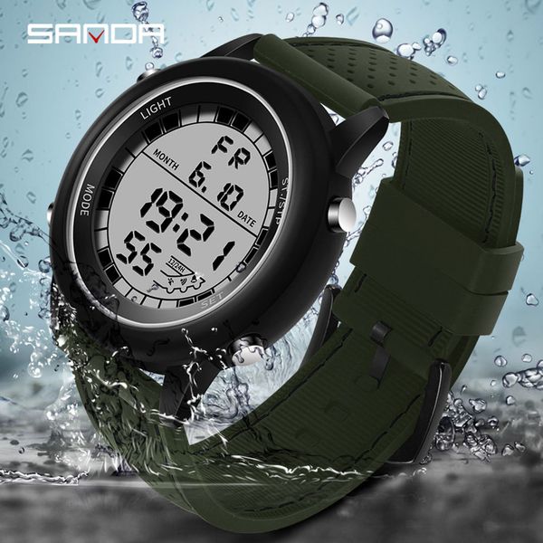 2019 sanda led digital men watches luxury army sport watches waterproof clock male multifunction relogio masculino 411, Slivery;brown
2019 sanda led digital men watches luxury army sport watches waterproof clock male multifunction relogio masculino 411, Slivery;brown
