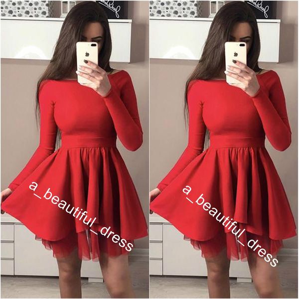 party events homecoming dresses 2020 long sleeves red popular junior short a-line freshman graduation dress mezuniyet elbise, Blue;pink
party events homecoming dresses 2020 long sleeves red popular junior short a-line freshman graduation dress mezuniyet elbise, Blue;pink