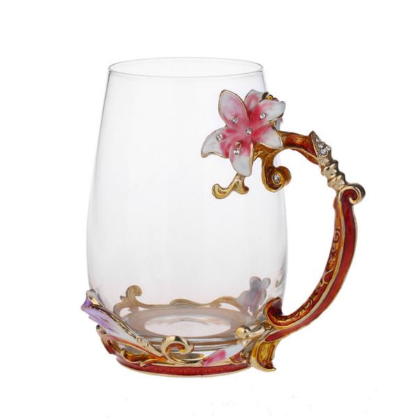 new pink yellow lily enamel crystal tea cup coffee mug butterfly lily painted flower water cups clear glass with spoon set perfect gift
new pink yellow lily enamel crystal tea cup coffee mug butterfly lily painted flower water cups clear glass with spoon set perfect gift