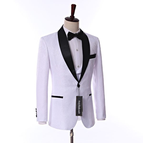 white paisley groom tuxedos mens prom party business suits man coat waistcoat trousers set customize (jacket+pants+vest+tie) k203, Black;gray
white paisley groom tuxedos mens prom party business suits man coat waistcoat trousers set customize (jacket+pants+vest+tie) k203, Black;gray