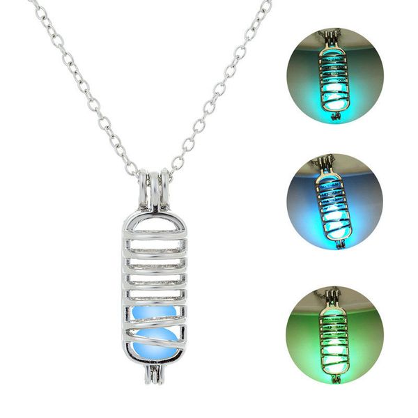 noctilucent necklace woman luminescence diy can open cage pendeloque cut halloween accessories, Silver
noctilucent necklace woman luminescence diy can open cage pendeloque cut halloween accessories, Silver