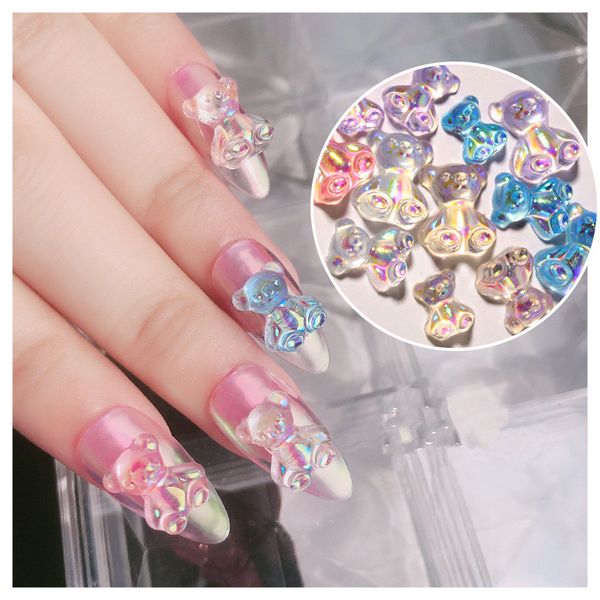 manicure diamond ornaments bear finished 3d aurora crystal glue symphony candy candy bear ornament nail decoration, Silver;gold
manicure diamond ornaments bear finished 3d aurora crystal glue symphony candy candy bear ornament nail decoration, Silver;gold