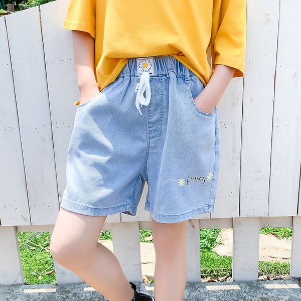 girls' denim thin medium and large children's fashionable children's summer clothes shorts and shorts little girl all-match p, Blue
girls' denim thin medium and large children's fashionable children's summer clothes shorts and shorts little girl all-match p, Blue