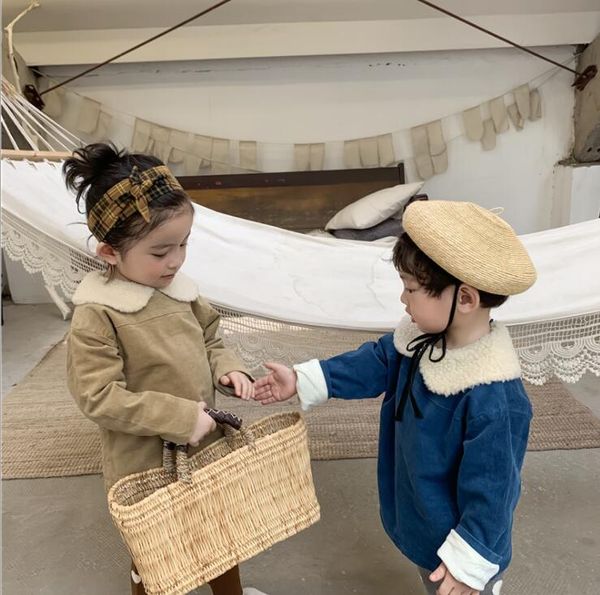 korea style girls boys corduroy coat winter thickenbaby jacket kids clothes 1-6 years, Blue;gray
korea style girls boys corduroy coat winter thickenbaby jacket kids clothes 1-6 years, Blue;gray
