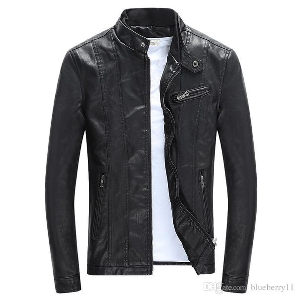 men's jackets spring autumn mens pu leather stand collar coats male motorcycle slim outerwear black, Black;brown
men's jackets spring autumn mens pu leather stand collar coats male motorcycle slim outerwear black, Black;brown