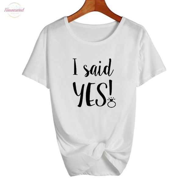 i said yes tshirt bride wedding party funny slogan t shirt married women honeymoon white cap sleeve tee shirt female clothing
i said yes tshirt bride wedding party funny slogan t shirt married women honeymoon white cap sleeve tee shirt female clothing