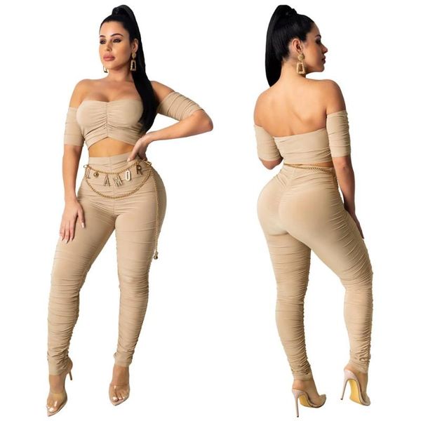 2020 winter women sets slash neck short sleeve crop pants suits two piece set casual fashion tracksuit fitness outfits a8502, White
2020 winter women sets slash neck short sleeve crop pants suits two piece set casual fashion tracksuit fitness outfits a8502, White