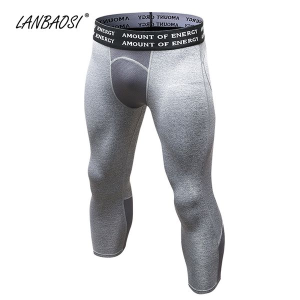 lanbaosi compression capri pants for men casual tight fitness leggings stretch pant bodybuilding crossfit jogger trousers, Black 
lanbaosi compression capri pants for men casual tight fitness leggings stretch pant bodybuilding crossfit jogger trousers, Black