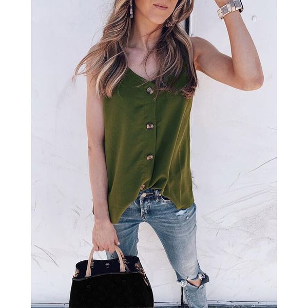 plus size s-5xl women summer v neck spaghetti strap buttons sleeveless blouse ladies casual solid euro style shirt sj2939m, White
plus size s-5xl women summer v neck spaghetti strap buttons sleeveless blouse ladies casual solid euro style shirt sj2939m, White