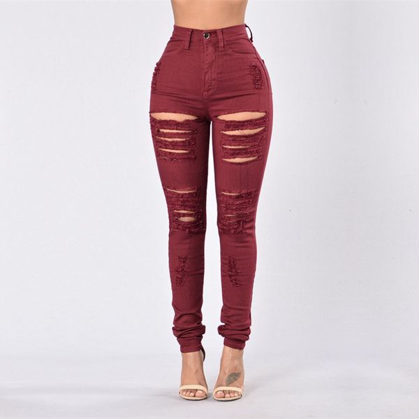 women fashion 2018 new woman jeans pants high waisted torn denim jeans vintage jean slim femme, Blue
women fashion 2018 new woman jeans pants high waisted torn denim jeans vintage jean slim femme, Blue