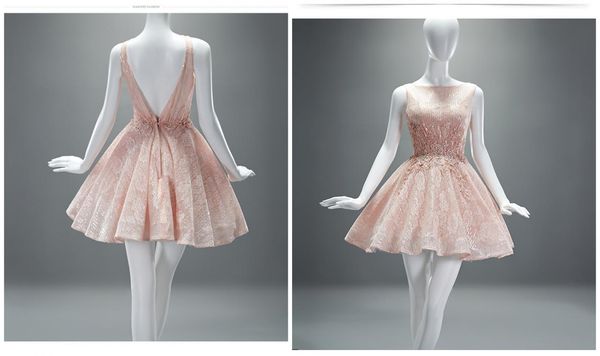 blush pink lace short wedding dresses bateau classic v open back expensive 3d floral applique beads bridal party dress for bride cheap, White
blush pink lace short wedding dresses bateau classic v open back expensive 3d floral applique beads bridal party dress for bride cheap, White