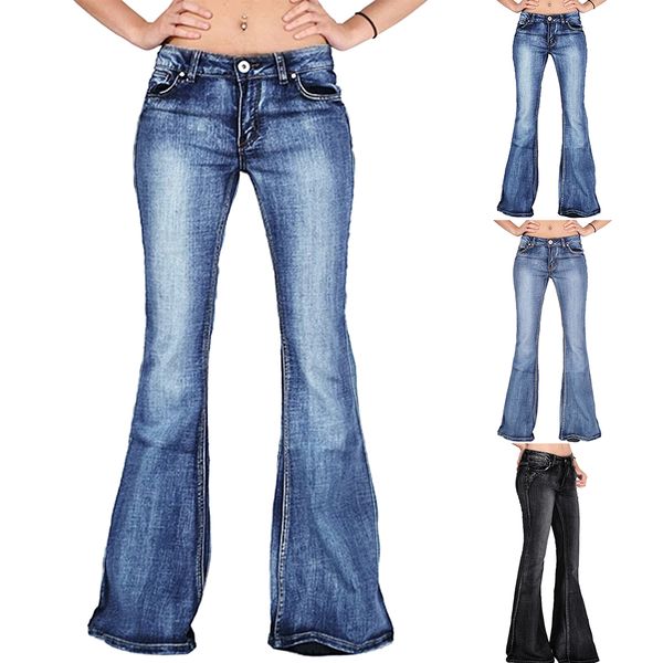 heflashor women's fashion denim high waist flare jeans 2019 casual skinny wide leg jeans trousers female loose button long pants, Blue
heflashor women's fashion denim high waist flare jeans 2019 casual skinny wide leg jeans trousers female loose button long pants, Blue