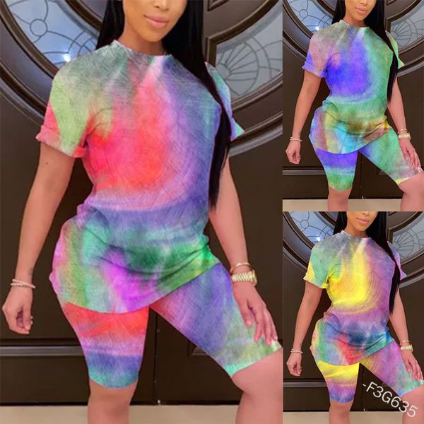 wepbel women clothes set summer rainbow tie-dye casual clothing suit women's round neck t-shirt mid-waist pencil pants, White
wepbel women clothes set summer rainbow tie-dye casual clothing suit women's round neck t-shirt mid-waist pencil pants, White