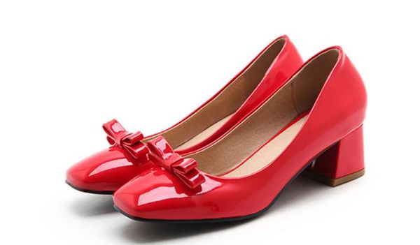 2019 women's shoes in spring and autumn with new style high heel coarse heel square head bowknot@2171, Black
2019 women's shoes in spring and autumn with new style high heel coarse heel square head bowknot@2171, Black