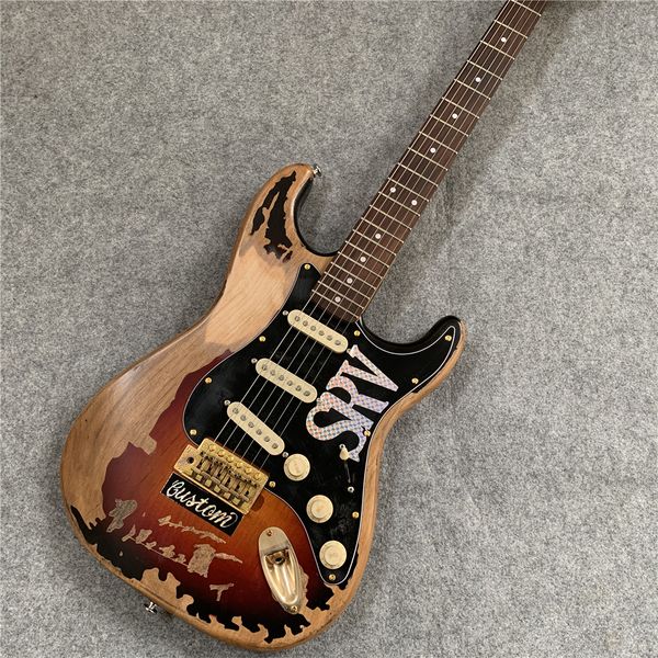 new fdst-1106 handmade srv aged relic electric guitar with alder body, vintage sunburst,ing
new fdst-1106 handmade srv aged relic electric guitar with alder body, vintage sunburst,ing