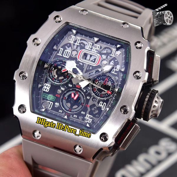 new big date flyback chrono rm11-03 skeleton dial rm11 automatic mens watch steel case gray rubber strap sport gents watches 18 color, Slivery;brown
new big date flyback chrono rm11-03 skeleton dial rm11 automatic mens watch steel case gray rubber strap sport gents watches 18 color, Slivery;brown