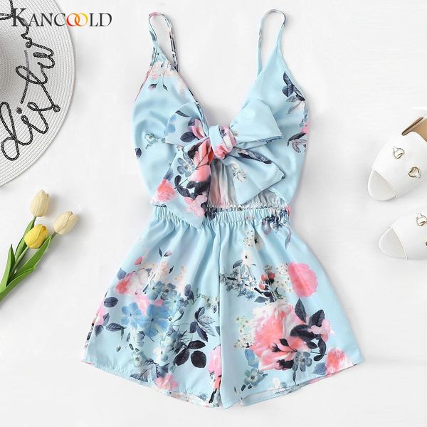 kancoold jumpsuit women's v-neck casual sleeveless playsuits tie front floral print cami romper fashion jumpsuit 2019jan4, Black;white
kancoold jumpsuit women's v-neck casual sleeveless playsuits tie front floral print cami romper fashion jumpsuit 2019jan4, Black;white