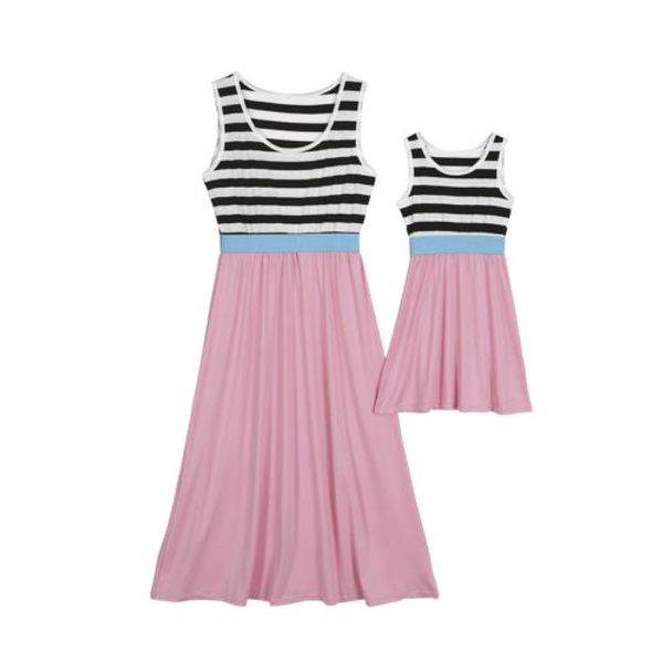 mother and daughter clothing stripe dress matching women kid girls casual family clothes dress summer 3-8t
mother and daughter clothing stripe dress matching women kid girls casual family clothes dress summer 3-8t