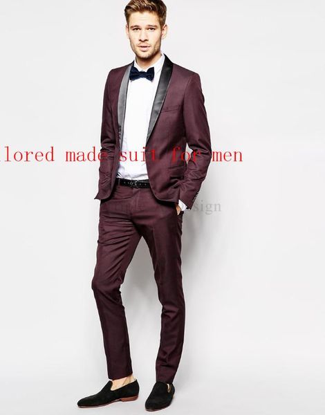 custom men complete designer one button burgundy bridegroom wedding suits for men prom suits terno masculino(jacket+pants+tie), White;black
custom men complete designer one button burgundy bridegroom wedding suits for men prom suits terno masculino(jacket+pants+tie), White;black