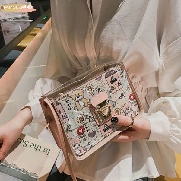 transparent women bag hasp cartoon print handbags casual shoulder bag female small crossbody bags for ladies messenger bags fashion
transparent women bag hasp cartoon print handbags casual shoulder bag female small crossbody bags for ladies messenger bags fashion