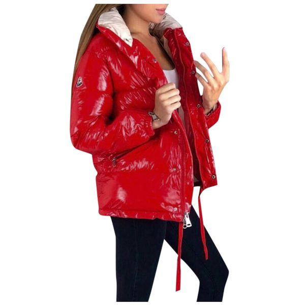 2019 glossy winter cotton padded jacket for women thick bright black short shiny jacket blue red cotton parkas
2019 glossy winter cotton padded jacket for women thick bright black short shiny jacket blue red cotton parkas