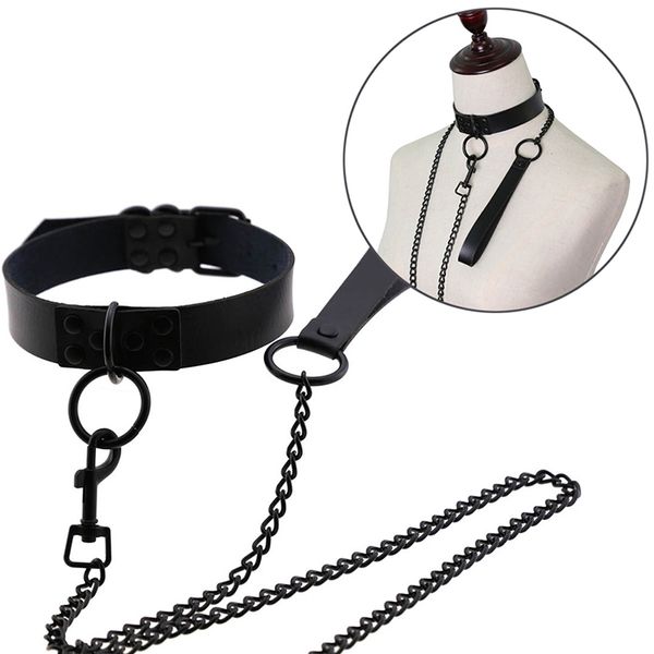 silver color harajuku collar vegan chocker bondage goth punk choker chain leather choker collar for women festival jewelry, Golden;silver
silver color harajuku collar vegan chocker bondage goth punk choker chain leather choker collar for women festival jewelry, Golden;silver