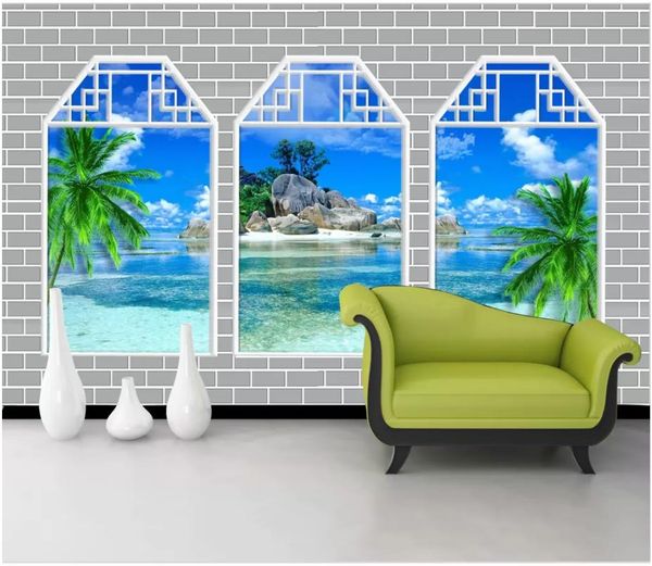 custom 3d silk p wallpaper mural 3d tv background wall blue sky white cloud beach seascape wallpaper wall sticker papel de parede
custom 3d silk p wallpaper mural 3d tv background wall blue sky white cloud beach seascape wallpaper wall sticker papel de parede