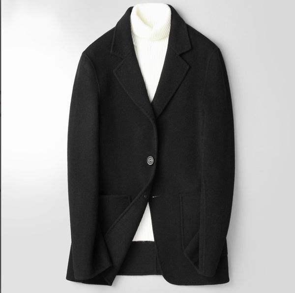 boollili men's 100% wool coat double-sided korean man jacket spring autumn overcoat jackets casaco masculino, Black
boollili men's 100% wool coat double-sided korean man jacket spring autumn overcoat jackets casaco masculino, Black