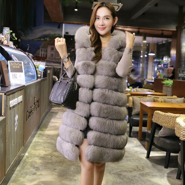 2017 fashion faux fur long vest with hooded women winter thick warm artificial fur vests coat female jackets s-4xl pc246, Black
2017 fashion faux fur long vest with hooded women winter thick warm artificial fur vests coat female jackets s-4xl pc246, Black