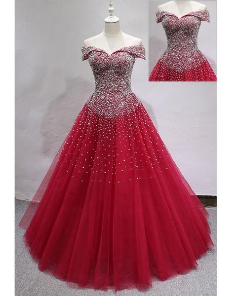 vintage off the shoulder quinceanera prom dresses ball gown bling sequin bead tulle corset back sweet 15 party dress vastidos de dress, Blue;red
vintage off the shoulder quinceanera prom dresses ball gown bling sequin bead tulle corset back sweet 15 party dress vastidos de dress, Blue;red