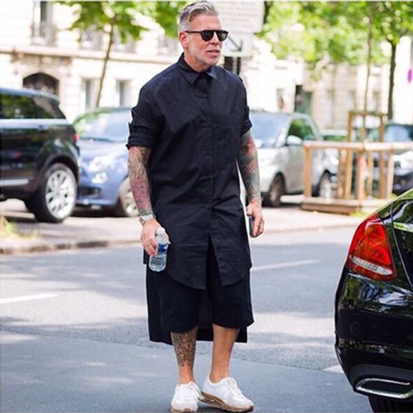s-6xl 2019 new men's clothing hair stylist gd fashion street front short back long long shirt plus size stage costumes, White;black
s-6xl 2019 new men's clothing hair stylist gd fashion street front short back long long shirt plus size stage costumes, White;black
