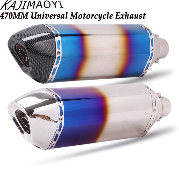 470mm universal motorcycle exhaust muffler pipe scooter dirt pit bike tube moveable db killer r1 msx125 mt09 mt10 250 cc atv k
470mm universal motorcycle exhaust muffler pipe scooter dirt pit bike tube moveable db killer r1 msx125 mt09 mt10 250 cc atv k