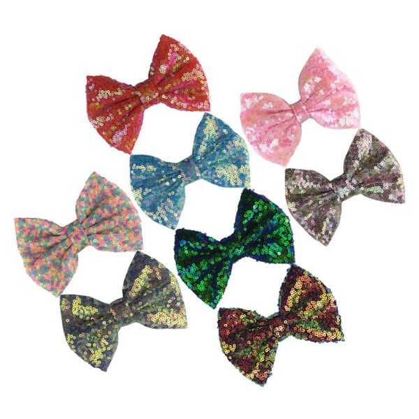 30pcs 5inch new handmade sequin hair bows with clip colorful shiny headdress headwear women hair accessories h0523b, Slivery;white
30pcs 5inch new handmade sequin hair bows with clip colorful shiny headdress headwear women hair accessories h0523b, Slivery;white