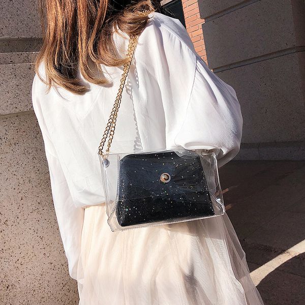 2020 new shoulder bag women's korean version transparent jelly casual fashion mini messenger bag ladies
2020 new shoulder bag women's korean version transparent jelly casual fashion mini messenger bag ladies
