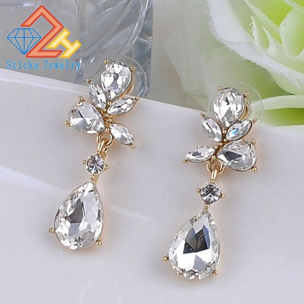 Fashion Austrian Crystal Alloy Bridal Long Earrings for Women Wedding Big Earrings for Bride Bridesmaids, Silver
Fashion Austrian Crystal Alloy Bridal Long Earrings for Women Wedding Big Earrings for Bride Bridesmaids, Silver