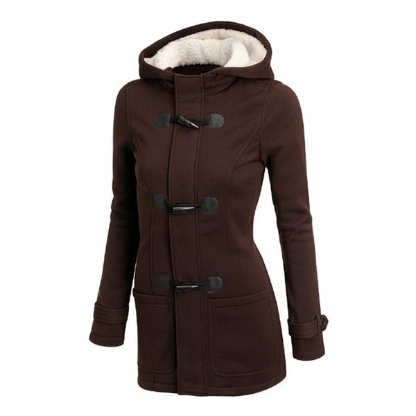 women coat hooded single breasted outerwear female women's jackets tampons coats big size s-6xl ladies, Black;brown
women coat hooded single breasted outerwear female women's jackets tampons coats big size s-6xl ladies, Black;brown