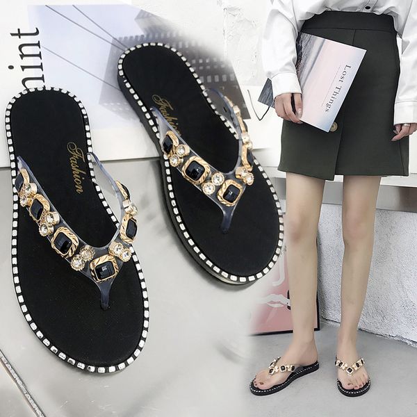 2020 summer female new herringbone slippers clip feet nail beads flash drill sandals and slippers female outdoor beach shoes
2020 summer female new herringbone slippers clip feet nail beads flash drill sandals and slippers female outdoor beach shoes