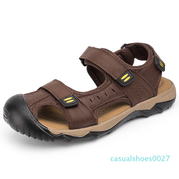 sandalias de playa sandals new genuine leather anti slip closed toe large size sandalias sandles mens sandalia c27, Black
sandalias de playa sandals new genuine leather anti slip closed toe large size sandalias sandles mens sandalia c27, Black