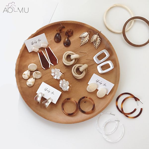 aomu korean vintage resin acrylic marble texture waterdrop dangle statement earrings leopard clear big circle ear jewelry boucle, Silver
aomu korean vintage resin acrylic marble texture waterdrop dangle statement earrings leopard clear big circle ear jewelry boucle, Silver