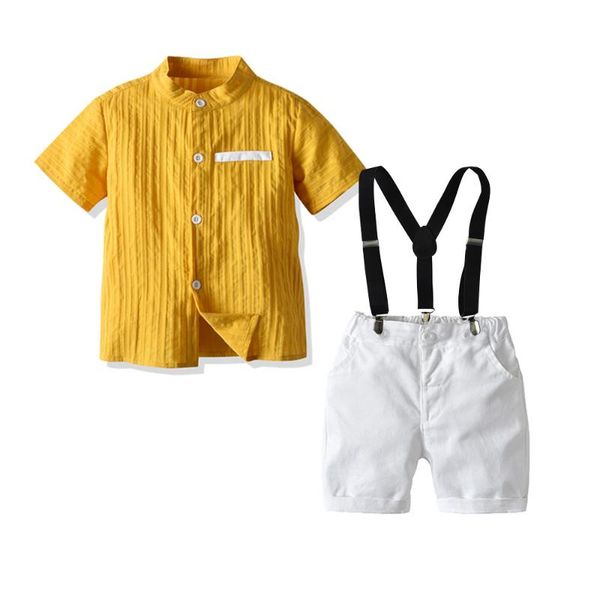 toddler kids boys clothes yellow turtleneck shirt + white short + belt boy casual dress fashion summer kid clothing cotton
toddler kids boys clothes yellow turtleneck shirt + white short + belt boy casual dress fashion summer kid clothing cotton