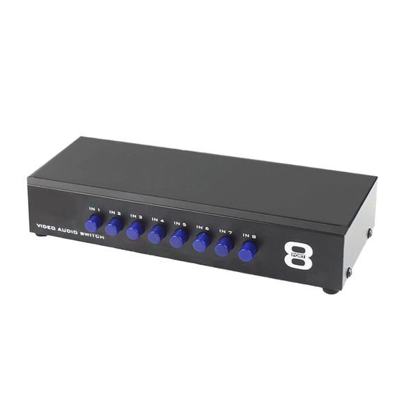 audio manual switch input connector: 8 (l + r) output connector: 1 (l + r