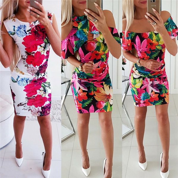 women bare shoulder dress summer floral printed ruffle bodycon backless dress ladies summer beach holiday mini sundress vestidos, Black;gray
women bare shoulder dress summer floral printed ruffle bodycon backless dress ladies summer beach holiday mini sundress vestidos, Black;gray