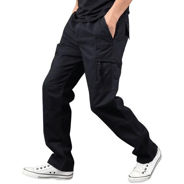 men's summer new style outdoor multi-pocket overalls straight sports pants joggers trousers for men casual plus size #cl30, Black
men's summer new style outdoor multi-pocket overalls straight sports pants joggers trousers for men casual plus size #cl30, Black