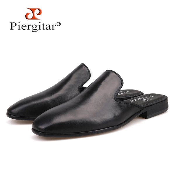 piergitar new style handmade men's leather slippers fashion party and show men's dress shoes plus sizes male smoking slippers, Black
piergitar new style handmade men's leather slippers fashion party and show men's dress shoes plus sizes male smoking slippers, Black