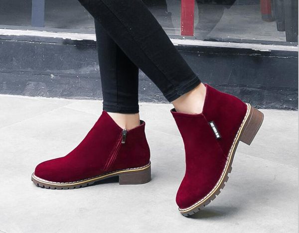 women autumn winter flock ankle boots slip-on round square heel solid casual thick and short boots black/green booties size
women autumn winter flock ankle boots slip-on round square heel solid casual thick and short boots black/green booties size