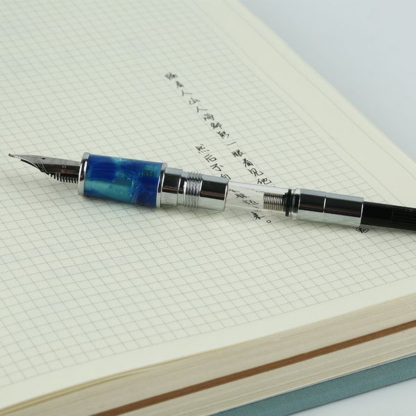 fountain pen ink full metal clip pens moonman delike new moon resin fountain pen iridium extra fine nib school office supplies