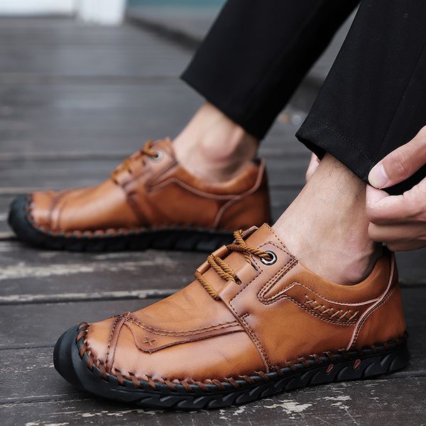 men casual leather shoes moccasins flats fashion driving shoes handmade loafers thick bottom non-slip male plus size 38-48, Black
men casual leather shoes moccasins flats fashion driving shoes handmade loafers thick bottom non-slip male plus size 38-48, Black